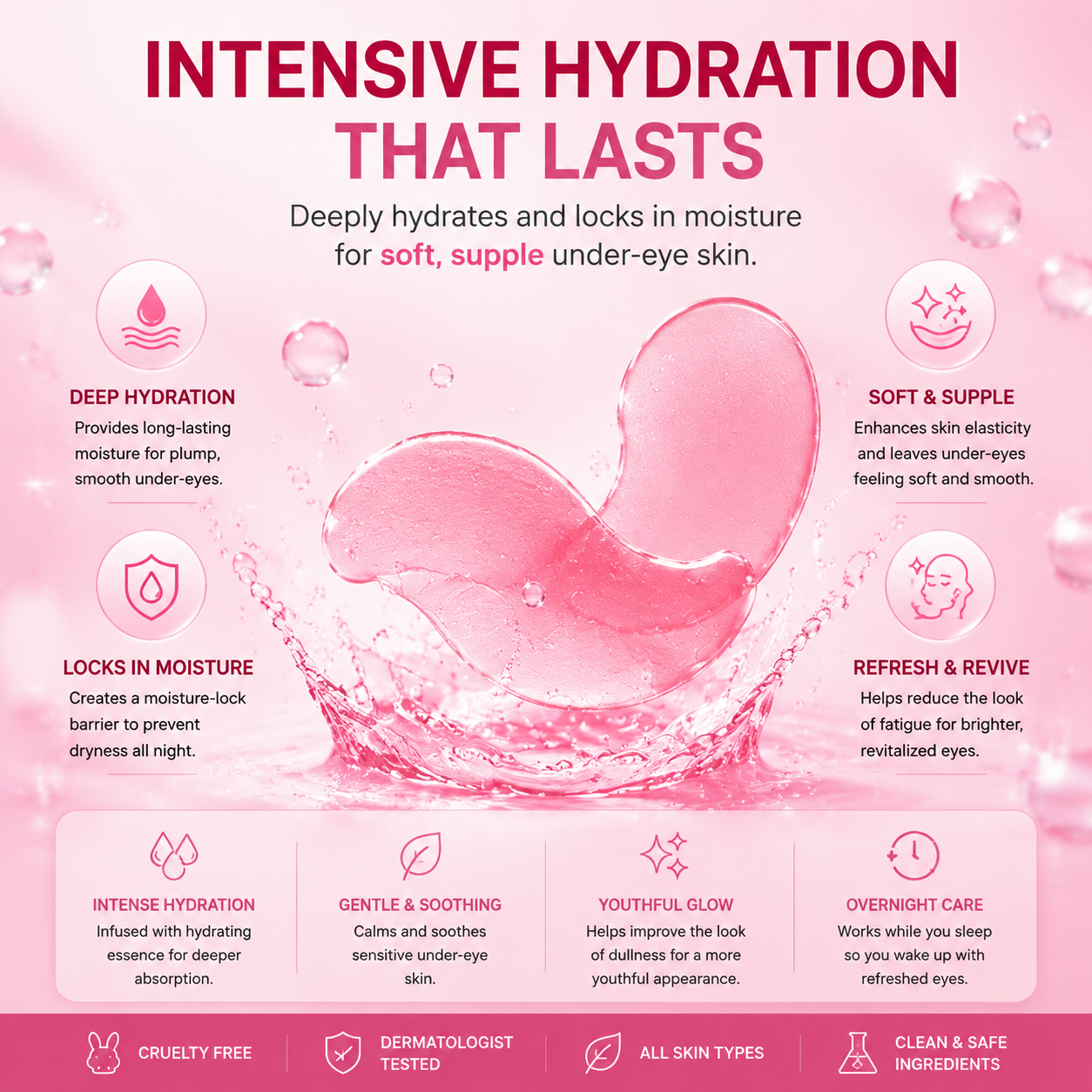 Zottoz PDRN Pink Caffeine Collagen Eye Patch – 10-Minute Eye Revival Treatment