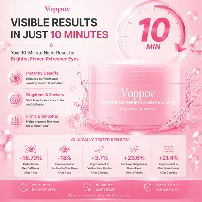 Zottoz PDRN Pink Caffeine Collagen Eye Patch – 10-Minute Eye Revival Treatment